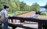 Największa dwukomorowa śluza Paniewo na Kanale Augustowskim