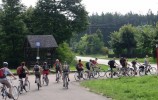 Grupka rowerowa rusza na zielony szlak "Wokół Wigier"